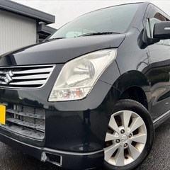 走行9万キロ台☆月々8千円〜分割払い可‼️ 車検2年付き！【名義変更代込み】☆スズキ ワゴンR☆HDDナビ付き☆走行中DVD見れます☆プッシュスタート☆ドライブレコーダー付きのフル装備☆純正アルミ☆事故修復歴無し☆そのまま乗って帰れます！の画像