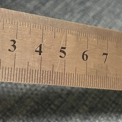 直尺 定規 ステンレス 20cm アルミ直尺 メモリが見やすいの画像