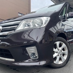 希少☆パノラミックルーフ・フリップダウンモニター付き☆月々1.2万円〜分割払い可❗️車検2年付き！大人気☆日産 セレナ ハイウェイスター☆8人乗り☆ナビ付き☆走行中DVD見れます☆ETC☆バックカメラ☆ドラレコ付きのフル装備☆両側電動スライドドア☆クルーズコントロール搭載☆ウィンカーミラー☆フル装備☆事故修復歴無し☆車内広々三列シート‼️の画像