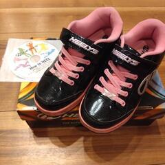 ローラーシューズ　HEELYS　ピンク　21センチ　ローラースケート