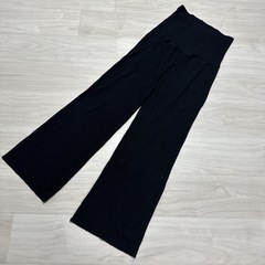 マタニティ パンツ M ブラック ゆったり ズボン