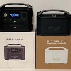 EcoFlow RiverProポータブル電源と専用エクストラバッテリーのセット