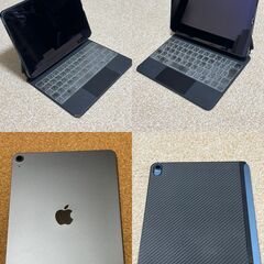 iPad Air 10.9インチ 第5世代 Wi-Fiモデル（中古）+Magic Keyboard（中古）+おまけ（新品未使用社外タッチペン）の画像