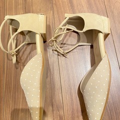 Le Talon 日本製ポインテッドリボンセパレートフラットの画像