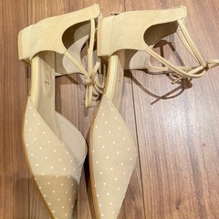 Le Talon 日本製ポインテッドリボンセパレートフラットの画像