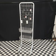 フリマで活躍！ スキマ型ワゴン メッシュパネル ワイヤーネット