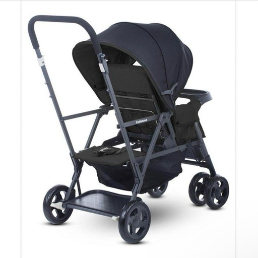 joovy カブース グラファイトストローラー 2人乗りベビーカー 黒