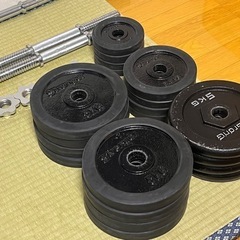 ダンベル 片手30KG×2セット 合計60KG 両手用　おまけ:グロング5kgプレート×4枚の画像