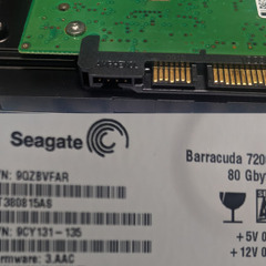 🔳HDD 3.5ｲﾝﾁ (ハードディスク)  🔳Seagate 80GB ST380815ASの画像