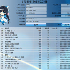 🔳HDD 3.5ｲﾝﾁ (ハードディスク)  🔳Seagate 80GB ST380815ASの画像