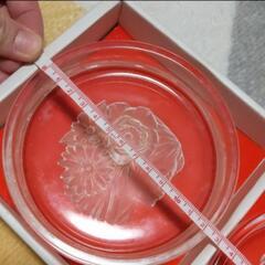 保谷クリスタル クリスタルガラス お皿2枚組みの画像