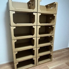 【お値引き可 】12枚セット レンゴー　ダンボールスタッキング収納　の画像