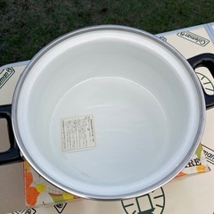 【値下げ】昭和レトロ ホーロー鍋の画像