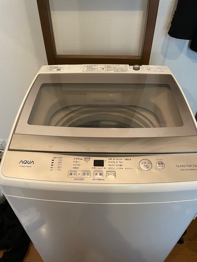 洗濯機　AQUA GLASS TOP 7kg