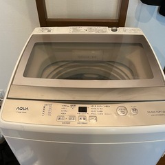 洗濯機　AQUA GLASS TOP 7kg