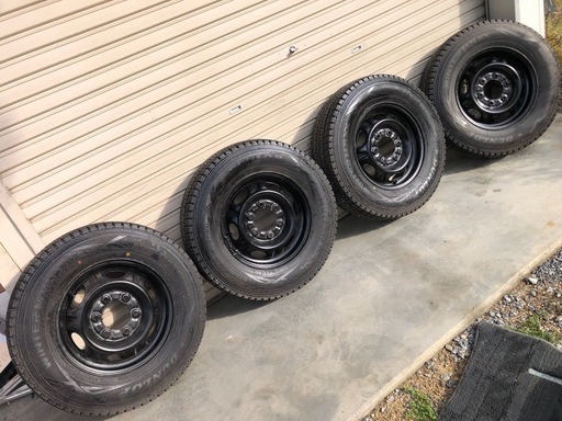 冬タイヤ ⭐︎195/80R15 ★ NV350 キャラバン用ホイール付き ★ 2021年製スタッドレス4本組