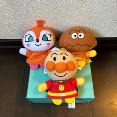 アンパンまんカレーパンまんドキンちゃん　キーホルダー　指人形