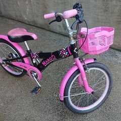 女児用自転車18インチ、練習用