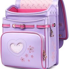 【新品】高級 大人気ランドセル 女の子 さくらモデル 大容量 軽量 6年保証 全国送料無料 スクールバック 小学生通学カバン ラベンダー②の画像