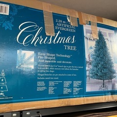 特大　クリスマスツリー　本物のモミの木みたい　高さ2,4m オーナメント大量の画像