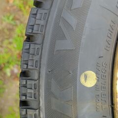 155/65R/14冬タイヤ  ブリヂストンBLIZZAK VRX　 2019年製4本ホイール付きの画像