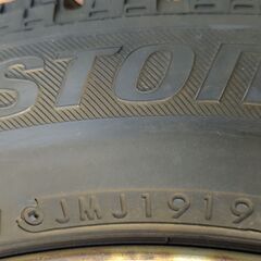 155/65R/14冬タイヤ  ブリヂストンBLIZZAK VRX　 2019年製4本ホイール付きの画像