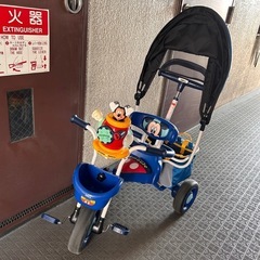 アイデス　アイデスカーゴ　三輪車　ミッキーマウス　ブルー