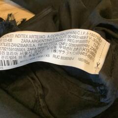 ザラ　ZARA ブラック　コート　XSの画像