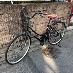 【自転車】ママチャリ 6段変速ギア 26インチ