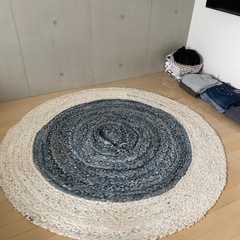 ハンドメイド！円形ラグカーペット