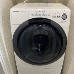 ドラム式洗濯乾燥機7kg ES-S7D 2020年製　単身サイズ　中古