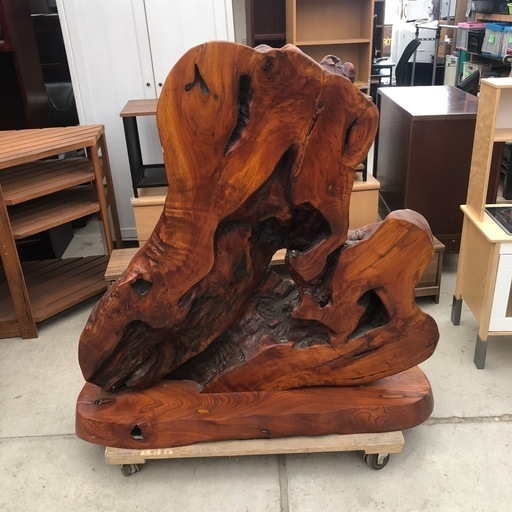 欅 一枚板 衝立❗️圧倒的存在感の高級天然木の衝立❗️115cm×60cm×高さ115cm