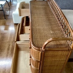 ラタンチェスト【町田市再生家具】　242022の画像