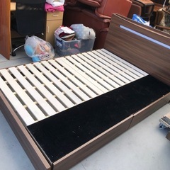 セミダブルベッド フレームのみ 引き出し収納付きベッド ❗️インテリア岩永の画像