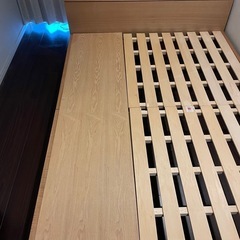 ダブルベット　フレーム　ベット　引き出し付き　の画像