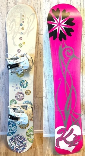 スノーボード　ブーツセット　女性用　板K2:138cm ブーツSALOMON:23.5cm