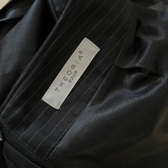 スーツスカート　黒ストライプ　あげますの画像