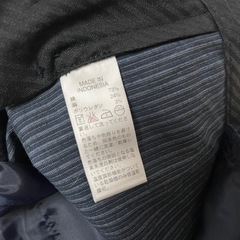 バナリパ　スーツパンツ　紺ストライプ　春夏　あげますの画像