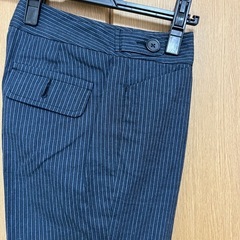 バナリパ　スーツパンツ　紺ストライプ　春夏　あげますの画像