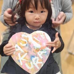 錦糸町マルイ・0歳さんからのフィンガーペイント記念ボード作り