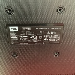 TCL 　液晶テレビ　2Kスマート液晶テレビ　32型　32S515 2021年製の画像