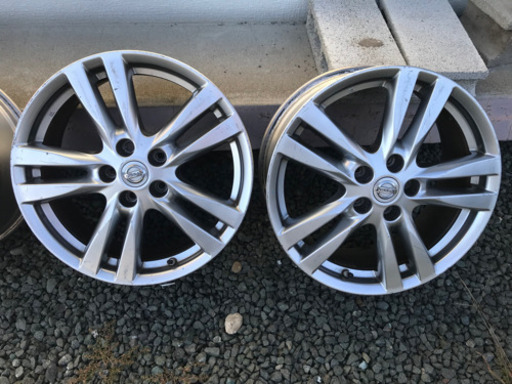 【交渉中】ホイール4本　18X7 1/2J 55 エルグランド
