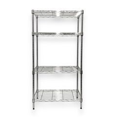 24Y749 ジ 4段メタルラック インテリア 家具 棚 高さ105×幅54×奥行34cm 中古品 の画像