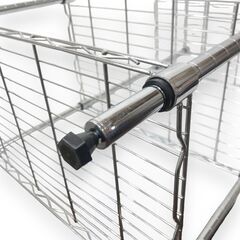 24Y749 ジ 4段メタルラック インテリア 家具 棚 高さ105×幅54×奥行34cm 中古品 の画像