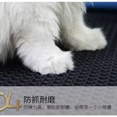 55×75cm ブラック 猫砂マットの画像
