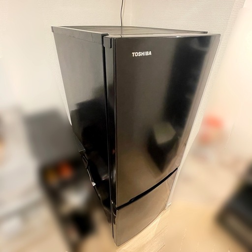 東芝冷蔵庫 153L GR-T15BS(K) [セミマットブラック] 【公式通販】
