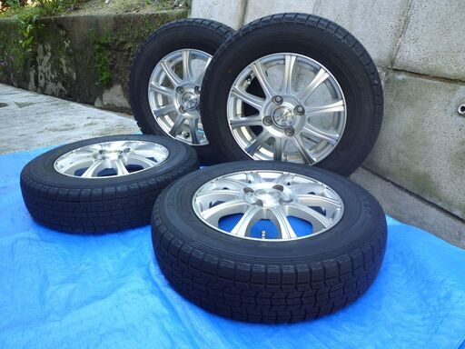 【お譲り者決定】13ｲﾝﾁｱﾙﾐﾎｲｰﾙ+ｽﾀｯﾄﾞﾚｽﾀｲﾔ ｾｯﾄ