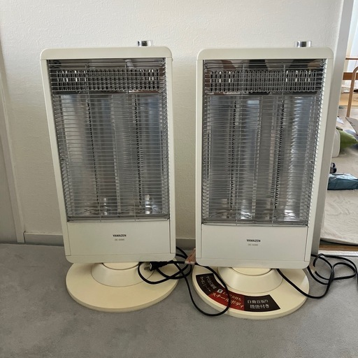 問い合わせ中　\n山善カーボンヒーター　2台