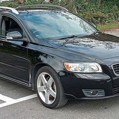 ★予備車検付★H24年式ボルボV50★2.0クラシック★黒革シー...