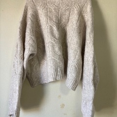 apres jour メランジウールケーブルニット の画像